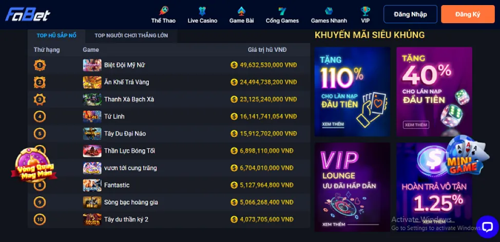 Trò chơi Slot video hiện đại vwin88 link mới